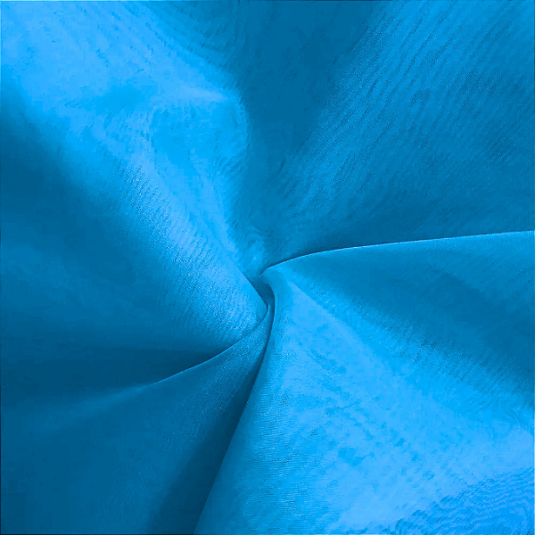 Tecido Voil Liso - Azul Turquesa - 3,00m de Largura