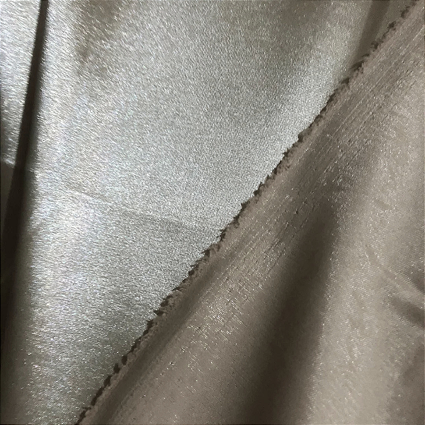 Cetim Com Elastano - Areia Fendi - 1,50m de Largura