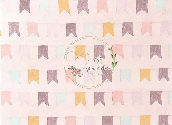 Fundo Fotográfico Festa Junina com bandeirolas