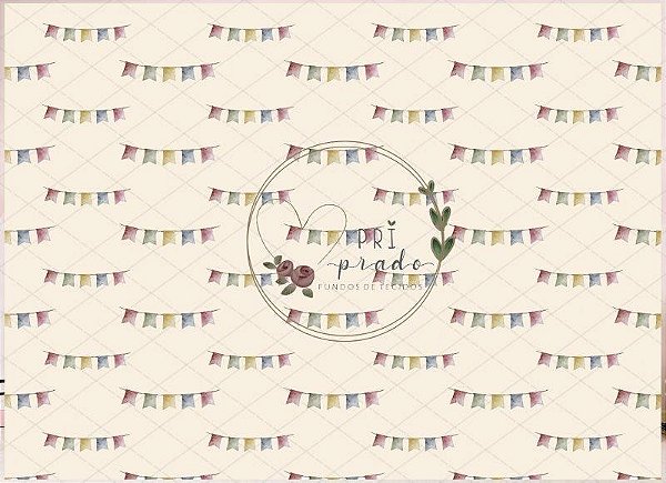 Fundo Fotográfico Festa Junina com bandeirola