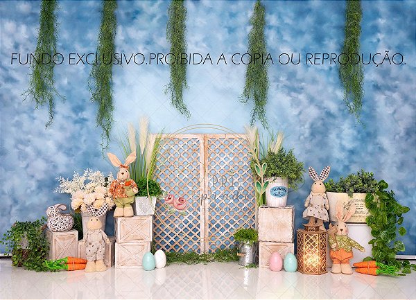 Pascoa com coelhos