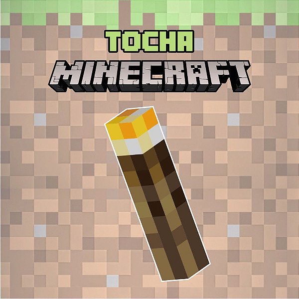 Adesivo Minecraft - Tocha