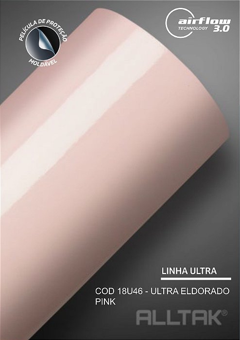 Adesivo envelopamento Eldorado Pink ( Largura do rolo - 1,38m ) - VENDA POR METRO