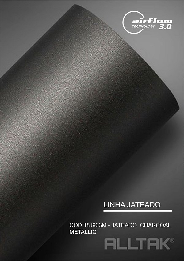 Adesivo Envelopamento Jateado Charcoal Metallic - ( Largura Do Rolo - 1,38m ) - VENDA POR METRO