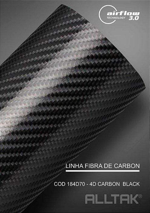 Adesivo Envelopamento Fibra 4D Carbon Black ( Largura Do Rolo - 1,50m ) - VENDA POR METRO