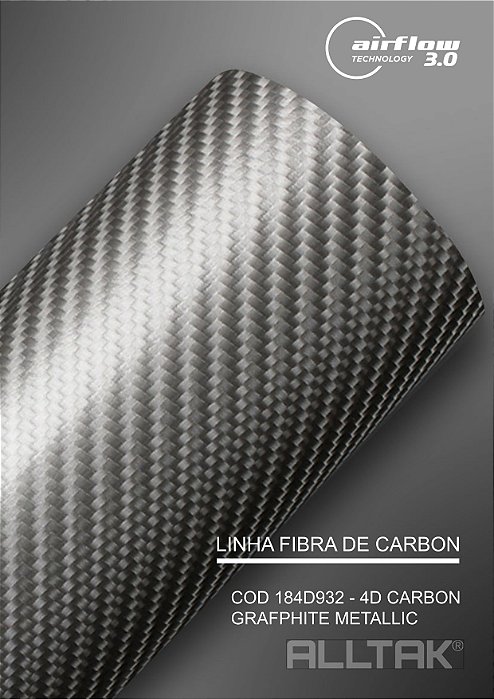 Adesivo Envelopamento Fibra 4D Carbon Graphite Metallic ( Largura Do Rolo - 1,50m ) - VENDA POR METRO