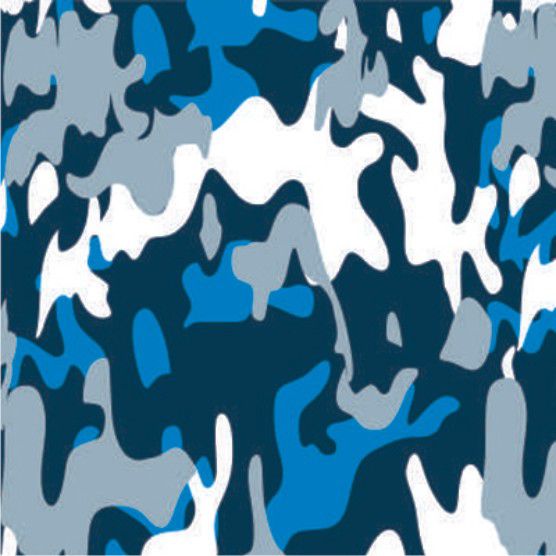 Adesivo Camuflado Azul (Largura 1m) - VENDA POR METRO