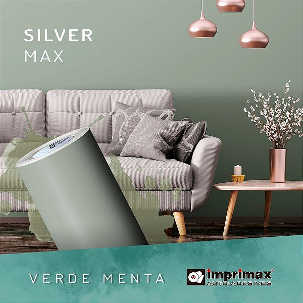 Adesivo Silver MAX Verde Menta (Largura 1,22m) - VENDA POR METRO