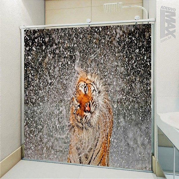 Adesivo Box - Tigre Bravo 1 - Adesivos de Box, Parede, Decoração