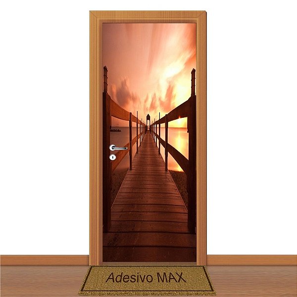 Adesivo de Porta - Por do Sol