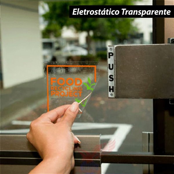 Adesivo Eletrostático Transparente (Rolo 5m x 1m)