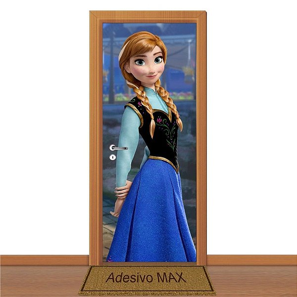Adesivo de Porta - Frozen Anna 2