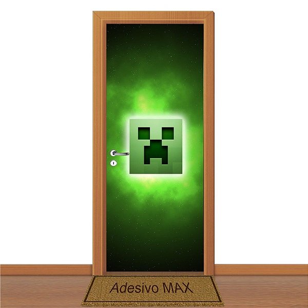 Adesivo de Porta - Minecraft Creeper