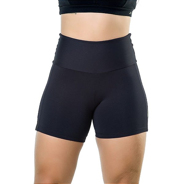 Short Fitness Feminino Elite Cós Alto E Proteção UV