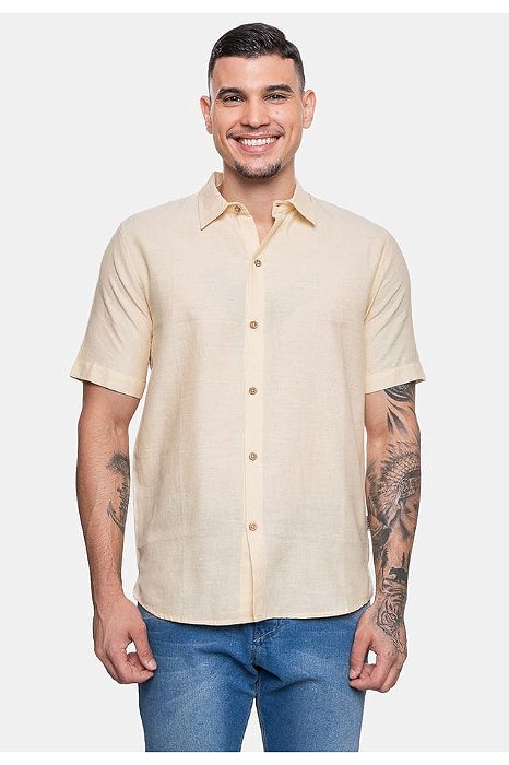 Camisa Fatal Linho Areia