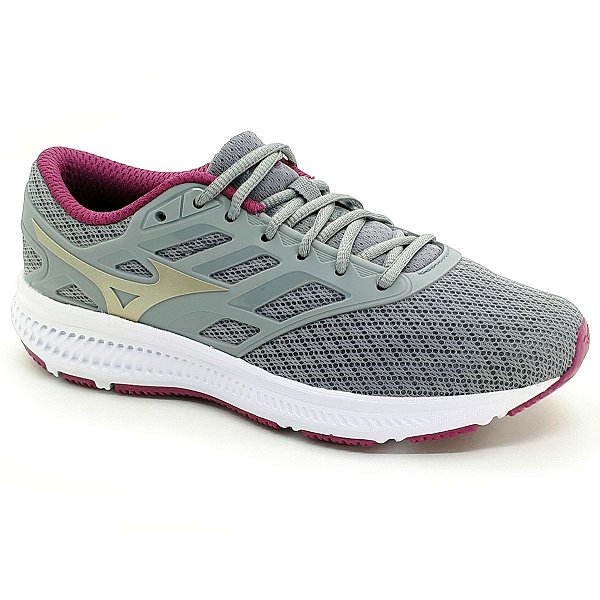 Tênis Mizuno Action Feminino - Cinza e Roxo