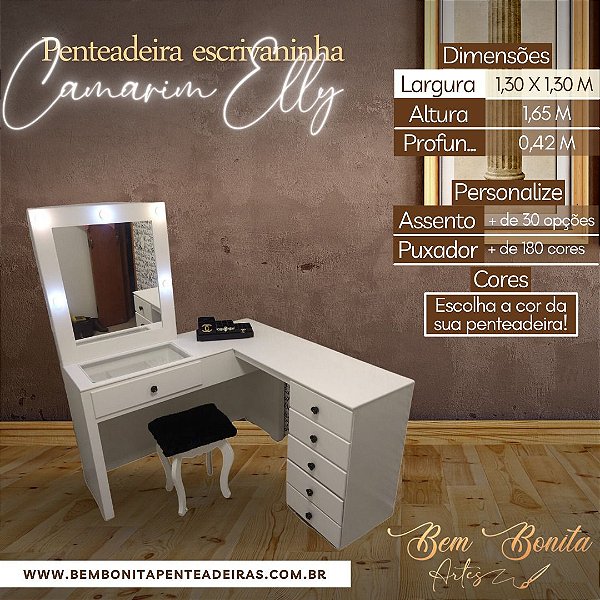 Penteadeira Escrivaninha Elly