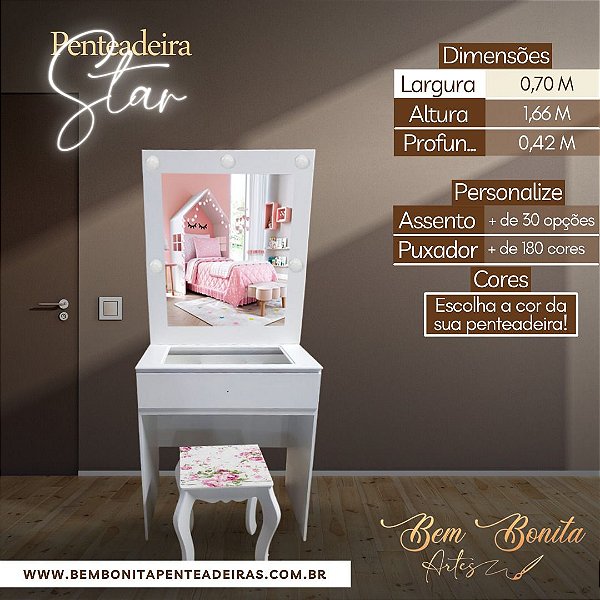 Penteadeira Camarim Star