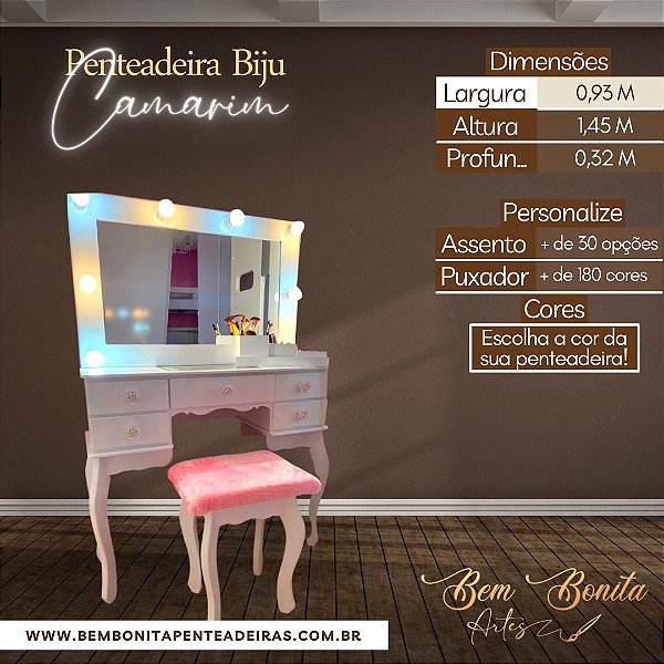 Penteadeira Biju Camarim
