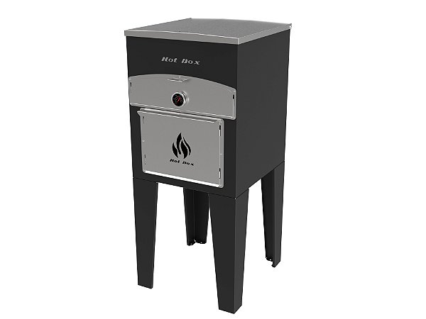 Forno de Pizza e Churrasqueira 2 EM 1 - PRETO - BASE ALTA