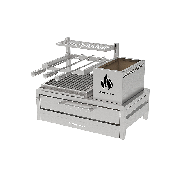 Parrilla Residencial Premium INOX 304 74x45cm – Bancada