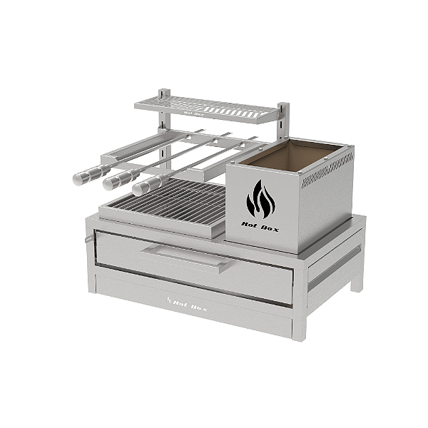 Parrilla Residencial Premium INOX 304 74x45cm – Bancada