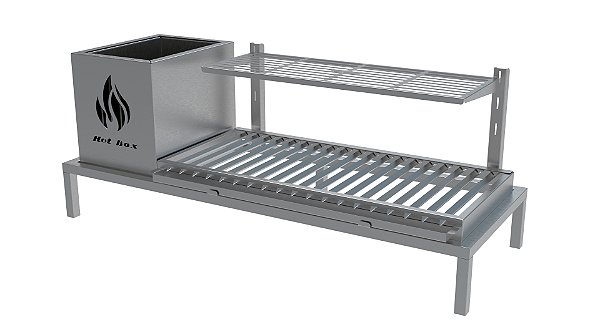 Churrasqueira Residencial INOX 430 De Alvenaria - 89 x 34cm