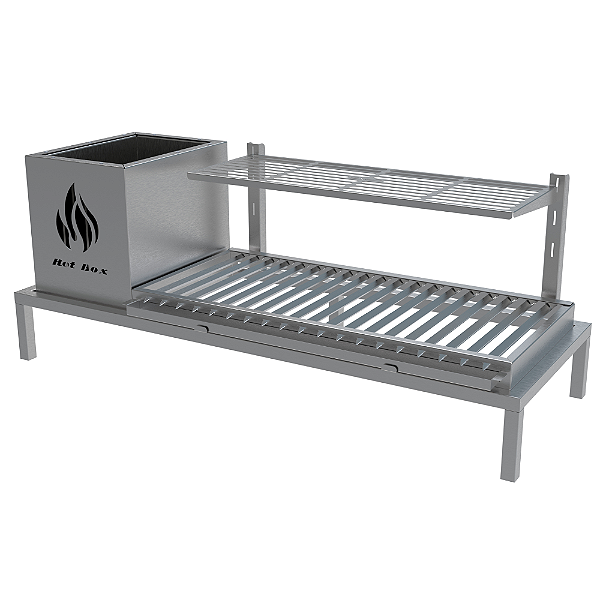 Churrasqueira Residencial INOX 430 De Alvenaria - 89 x 34cm