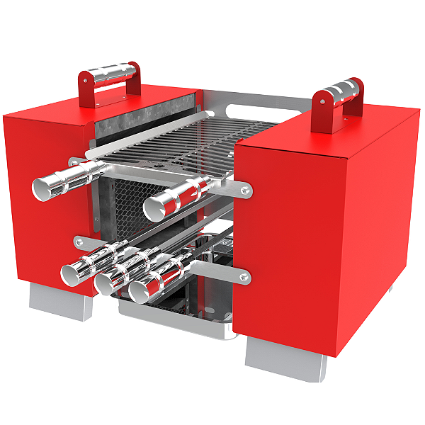 Churrasqueira Hotbox Premium vermelha