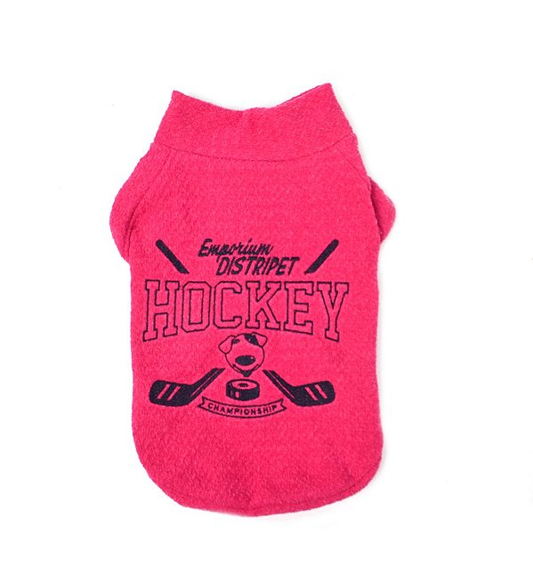 Casaco Roupinha Pet Cachorro e Gato Hockey Rosa Emporium Distripet