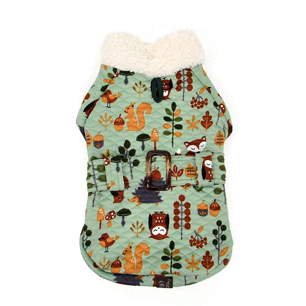 Roupinha Para Pet Cachorro Casaco Raposa Verde Emporium Distripet