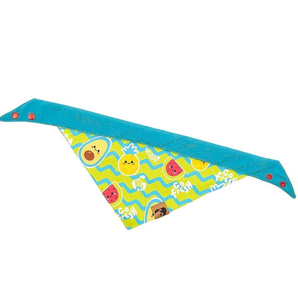 Bandana Para Pet Cachorro e Gato Fruits Verde Emporium Distripet