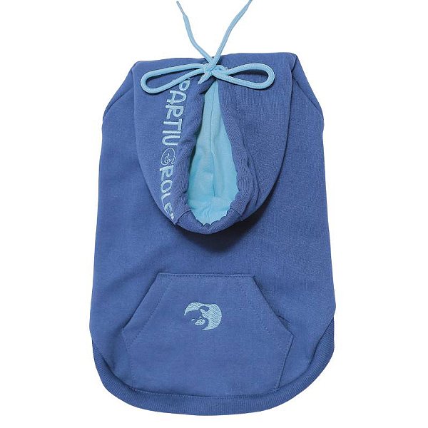 Roupinha para Pet Cachorro Moletom Rolê Azul Emporium Distripet