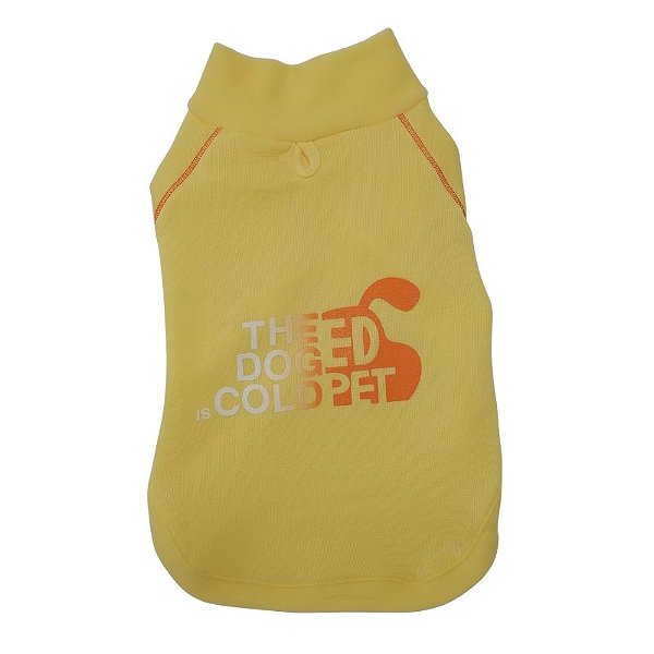 Roupinha Para Pet Cachorro Casaco Cold Amarelo Emporium Distripet