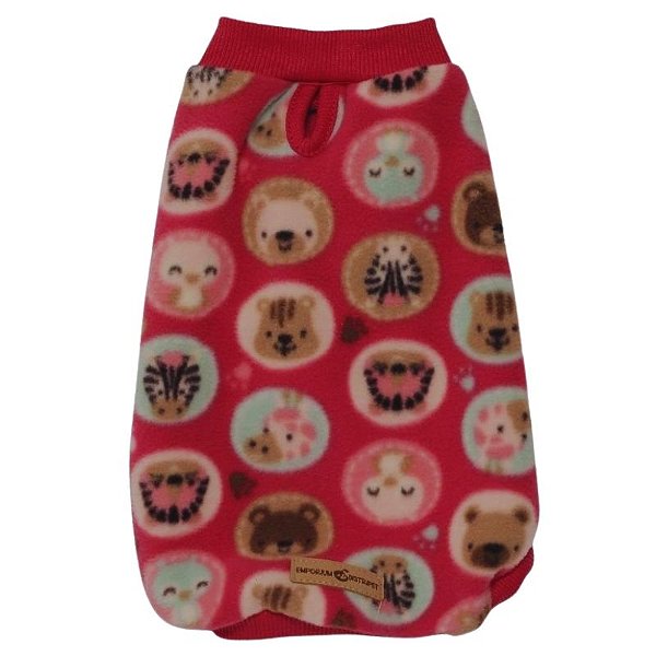 Roupinha Para Pet Cachorro Blusão Bugs Rosa Emporium Distripet