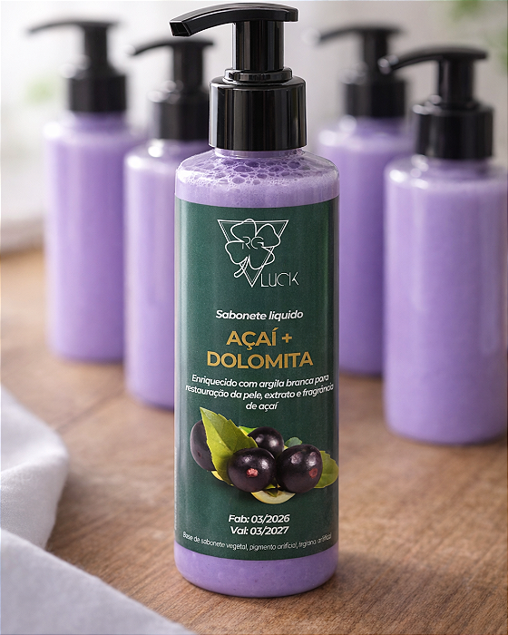 Sabonete líquido de Açaí + Dolomita