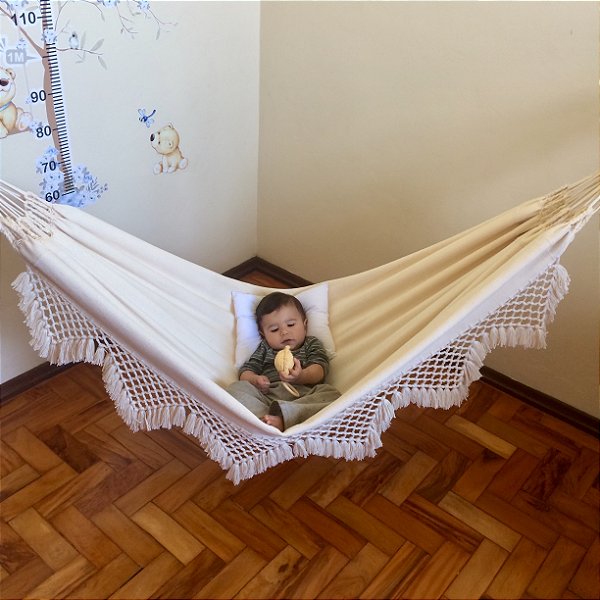 Rede infantil crua lisa