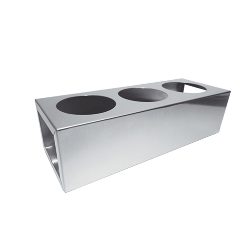 Suporte de Inox Para até 3 Bisnagas de Molho FIFO 7,2cm