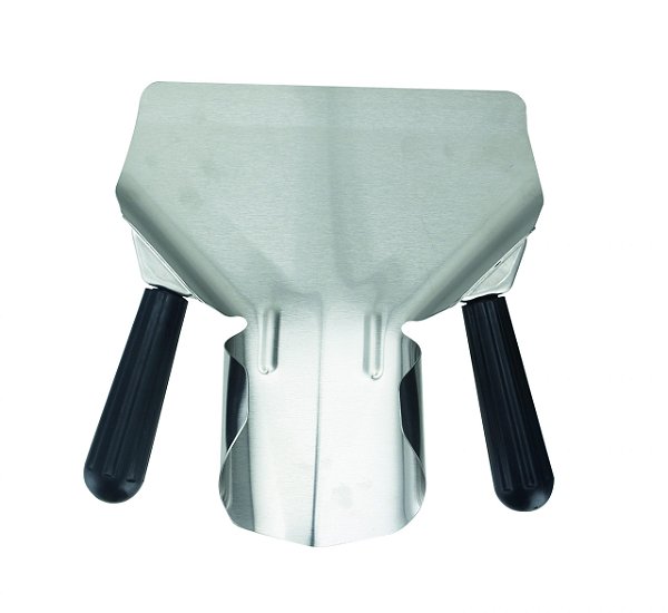 Pá de Aço Inox Pegador Ambidestro Para Batata Frita Palito