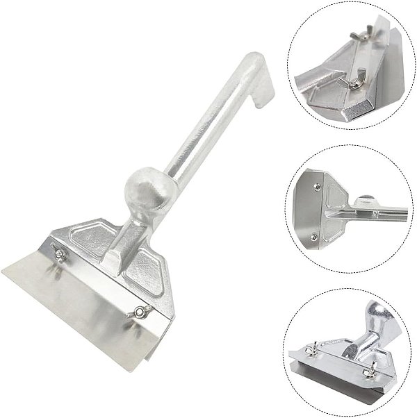 Raspador Limpador de Chapa Para Lanches Lamina de 15cm Inox