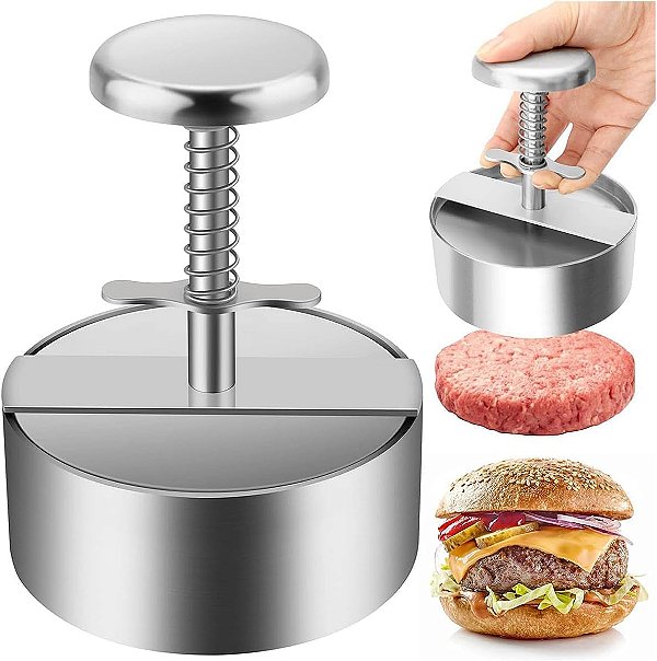 Modelador De Hambúrguer Americano Profissional 11cm Inox 304