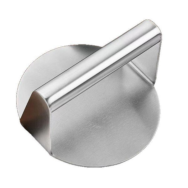 Prensador Amassador De Inox Para Bife Carne Hambúrger 11cm