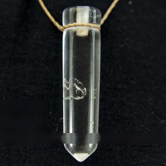 Pingente Difusor Aromaterapia Pedra Cristal Ponta Ranhurado