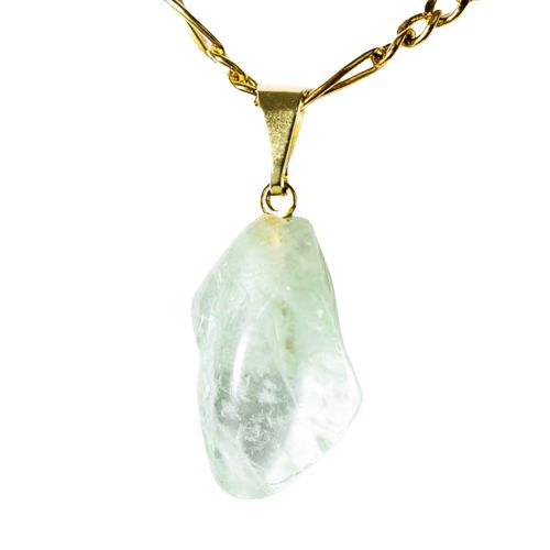 Colar Topazio Azul Pedra Rolado Natural Pulseira Dourado