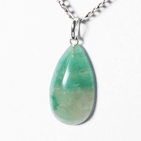 Pingente Gota Onix Verde Natural Montagem Pino Prata 950