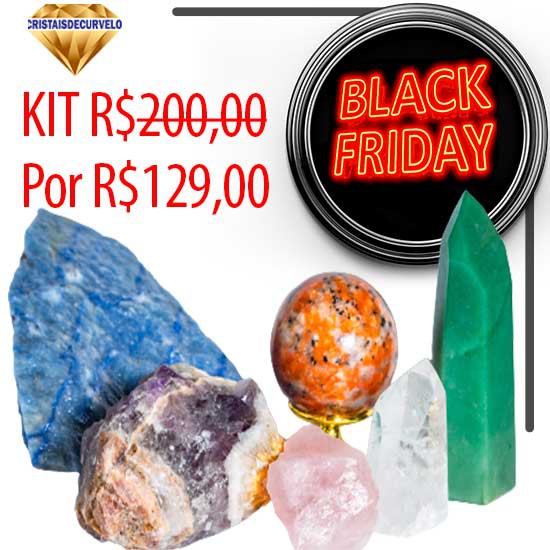 Kit BLACK FRIDAY 2022 Com 7 Pedras Natural Coleção FRETE GRATIS