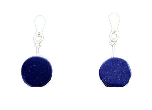 Brinco Disco Pedra Estrela Tarracha Banho Dourado