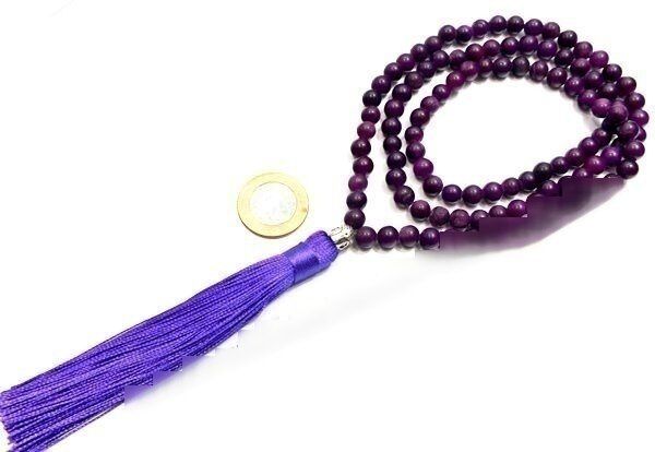 Terço Japamala Com Pedra Agata Bolinhas 8 mm Furadas