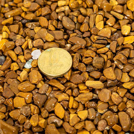 Jaspe Amarelo Pedra Rolada Natural Miúdo para Orgonite100g