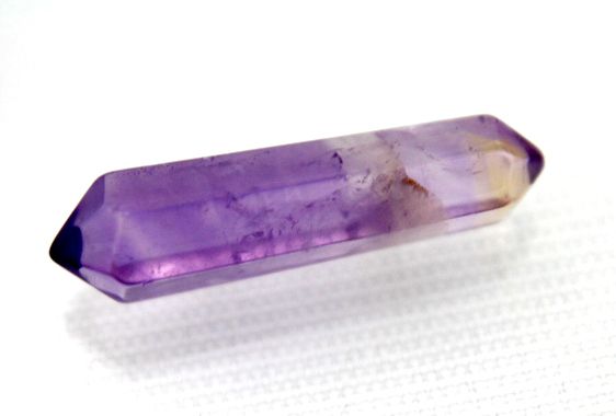 Bi Terminado Ametista Pedra Extra Lapidado Tamanho Mini 3.5  Cm